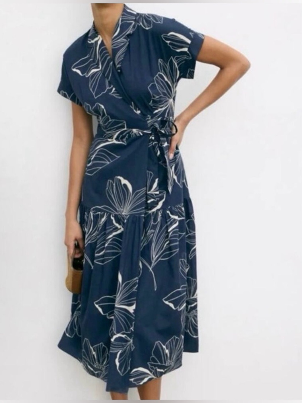Hutch Blue Abstract Rosen Dress